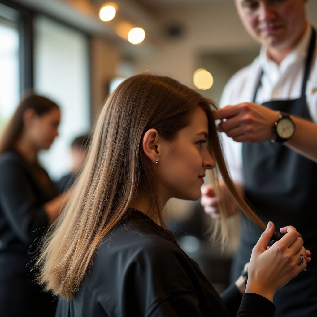 Charity hair donation event