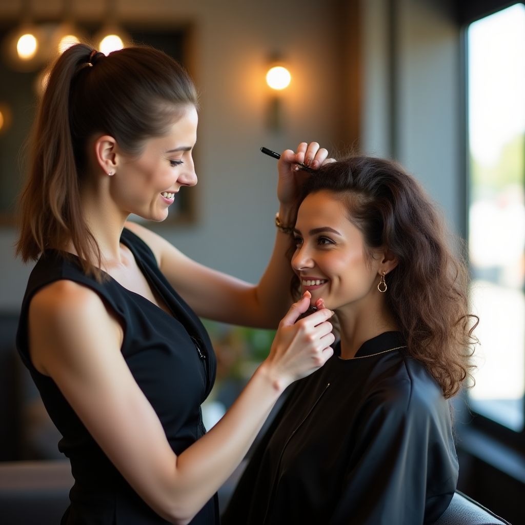 Professional hair styling